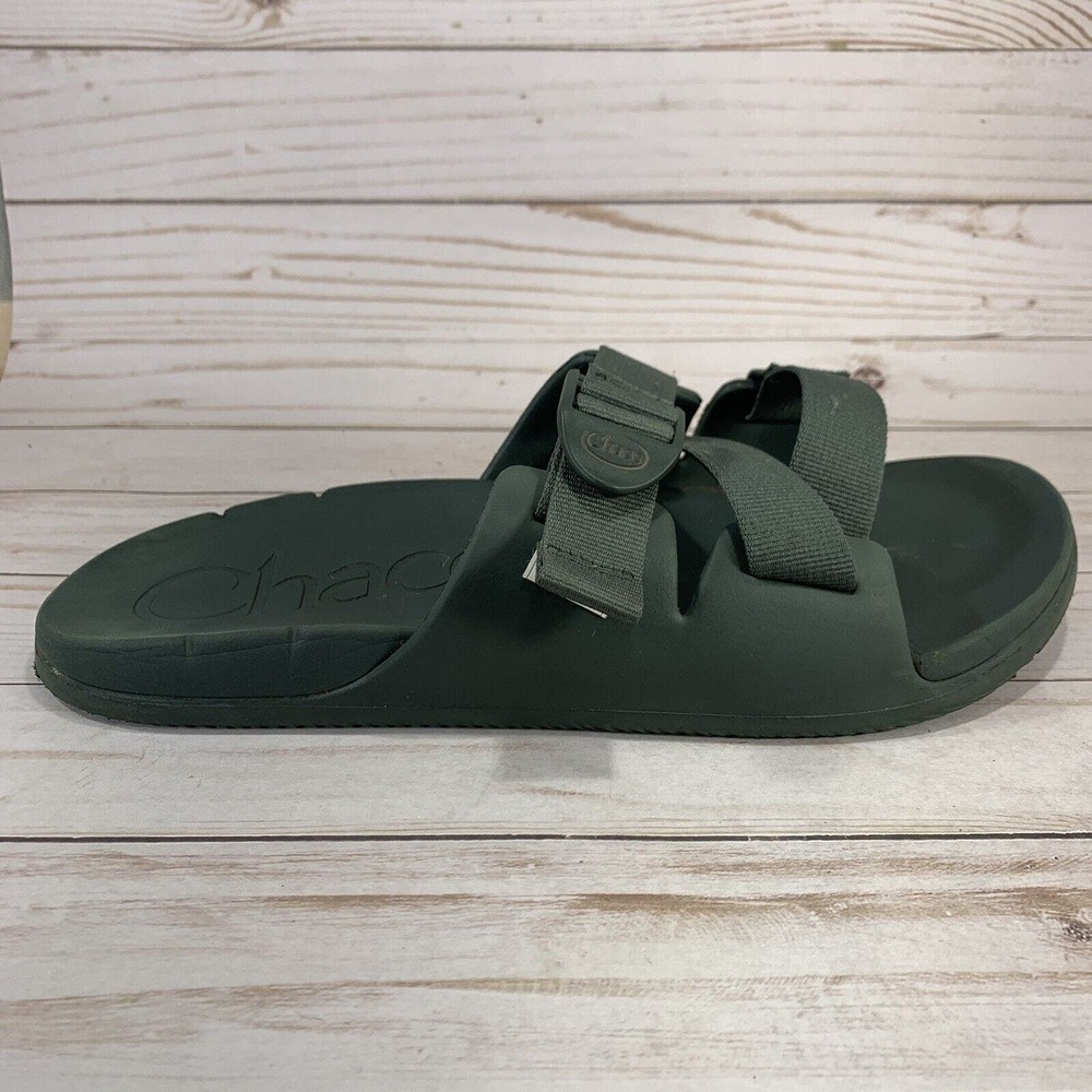 Chaco Men's Slide Sandals in Dark Green